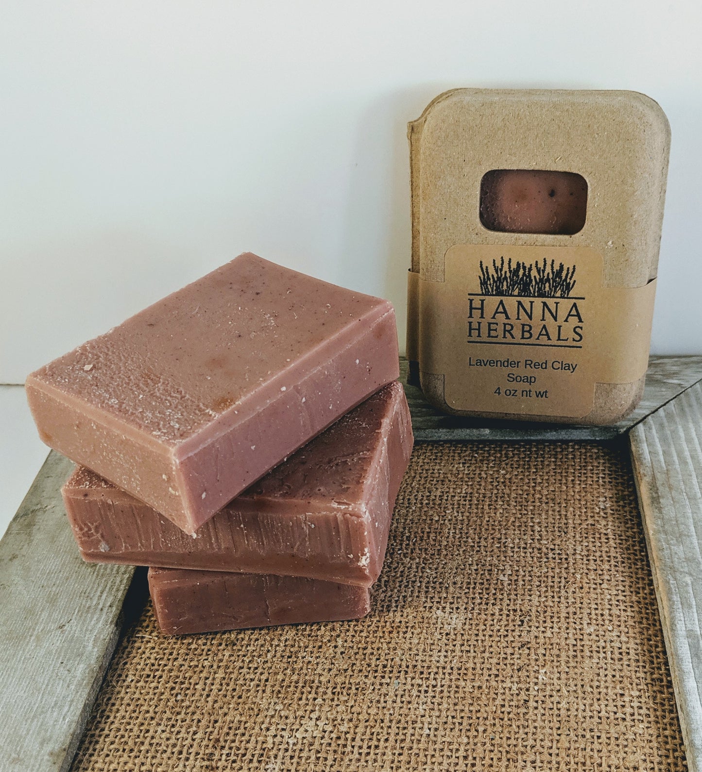 French Lavender and Red Clay Soap - Hanna Herbals