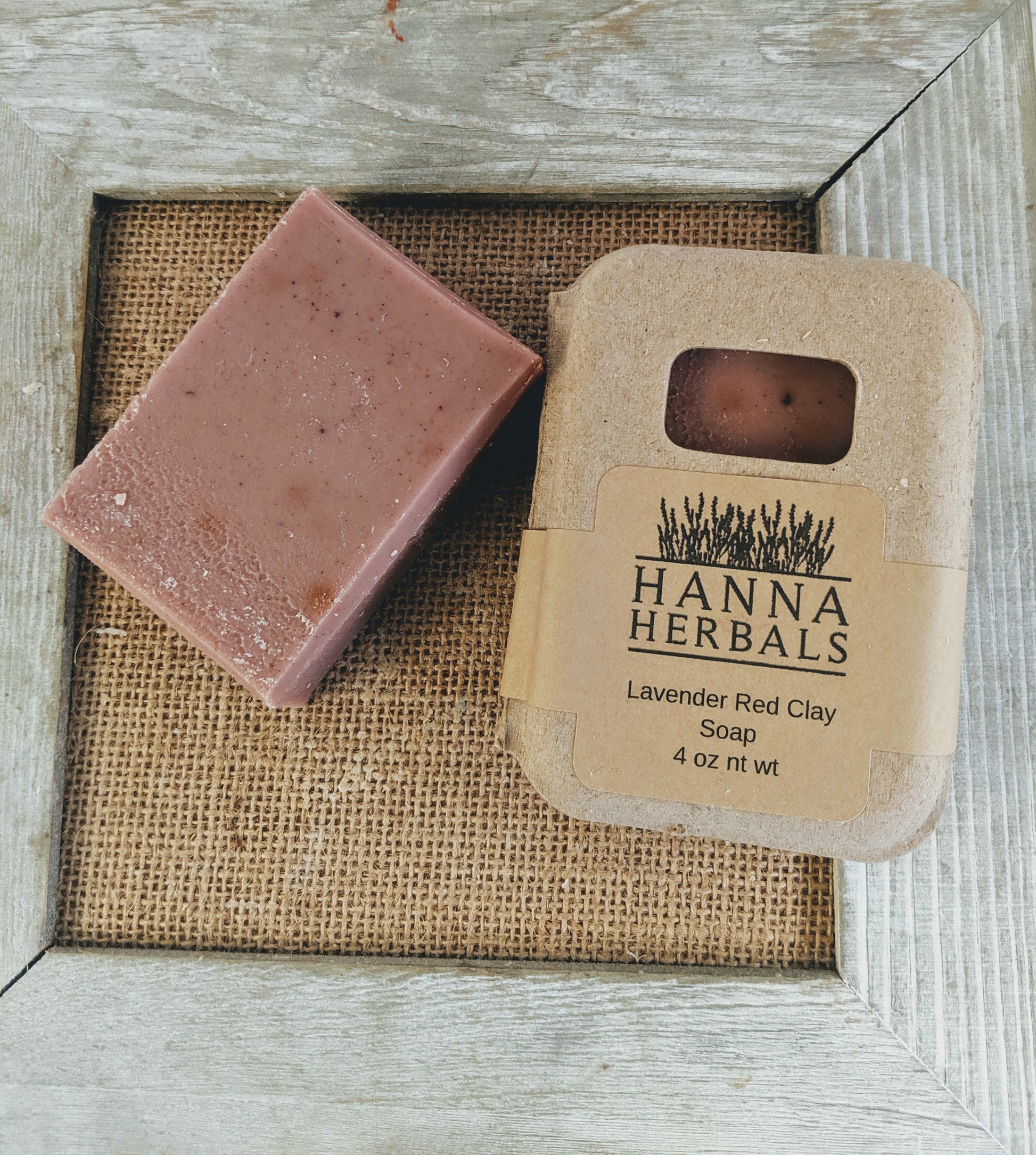 French Lavender and Red Clay Soap - Hanna Herbals