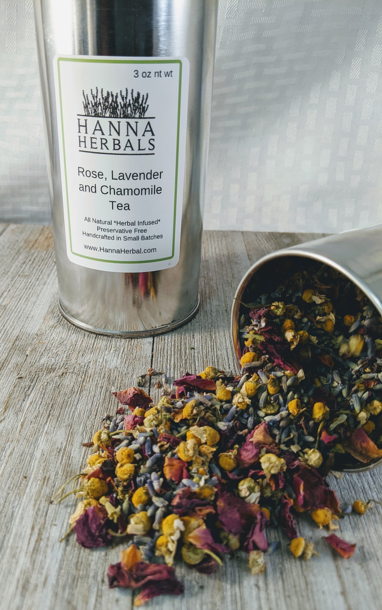 Rose Lavender and Chamomile Tea - Hanna Herbals