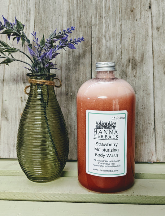 Strawberry Moisturizing Body Cleanser - Hanna Herbals