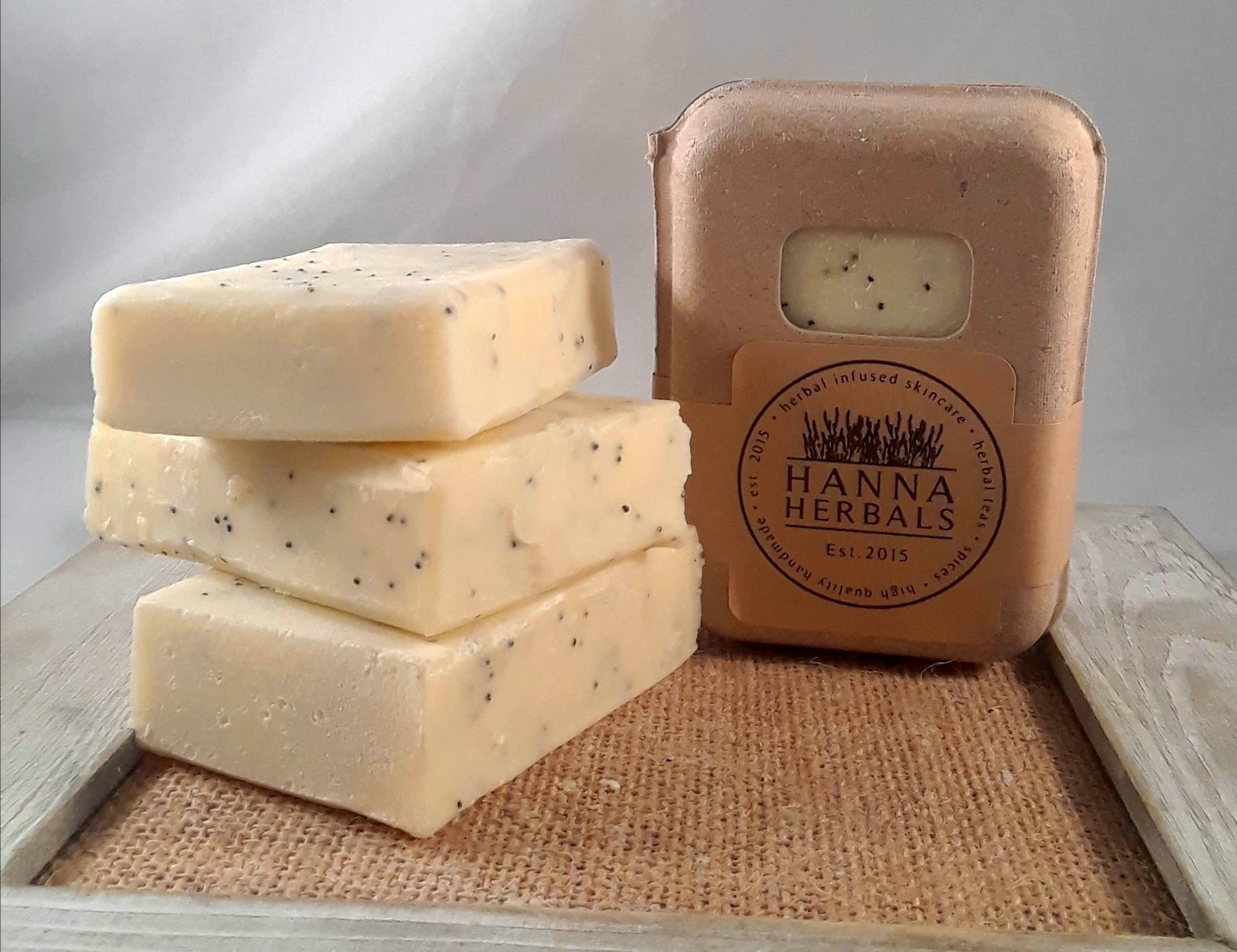 Lemon Poppyseed Soap - Hanna Herbals